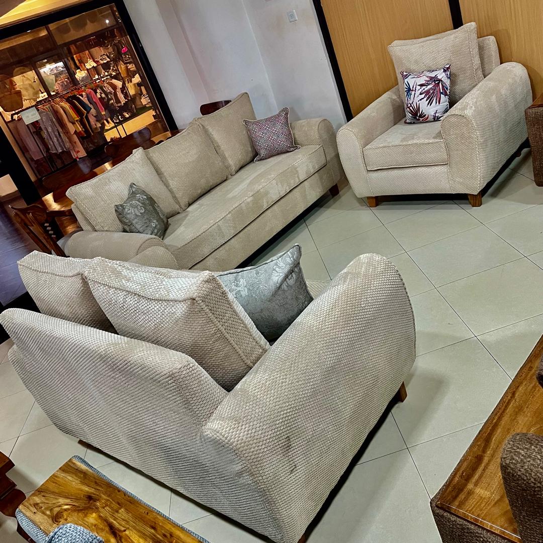 Beige Color 6 Seater Sofa
