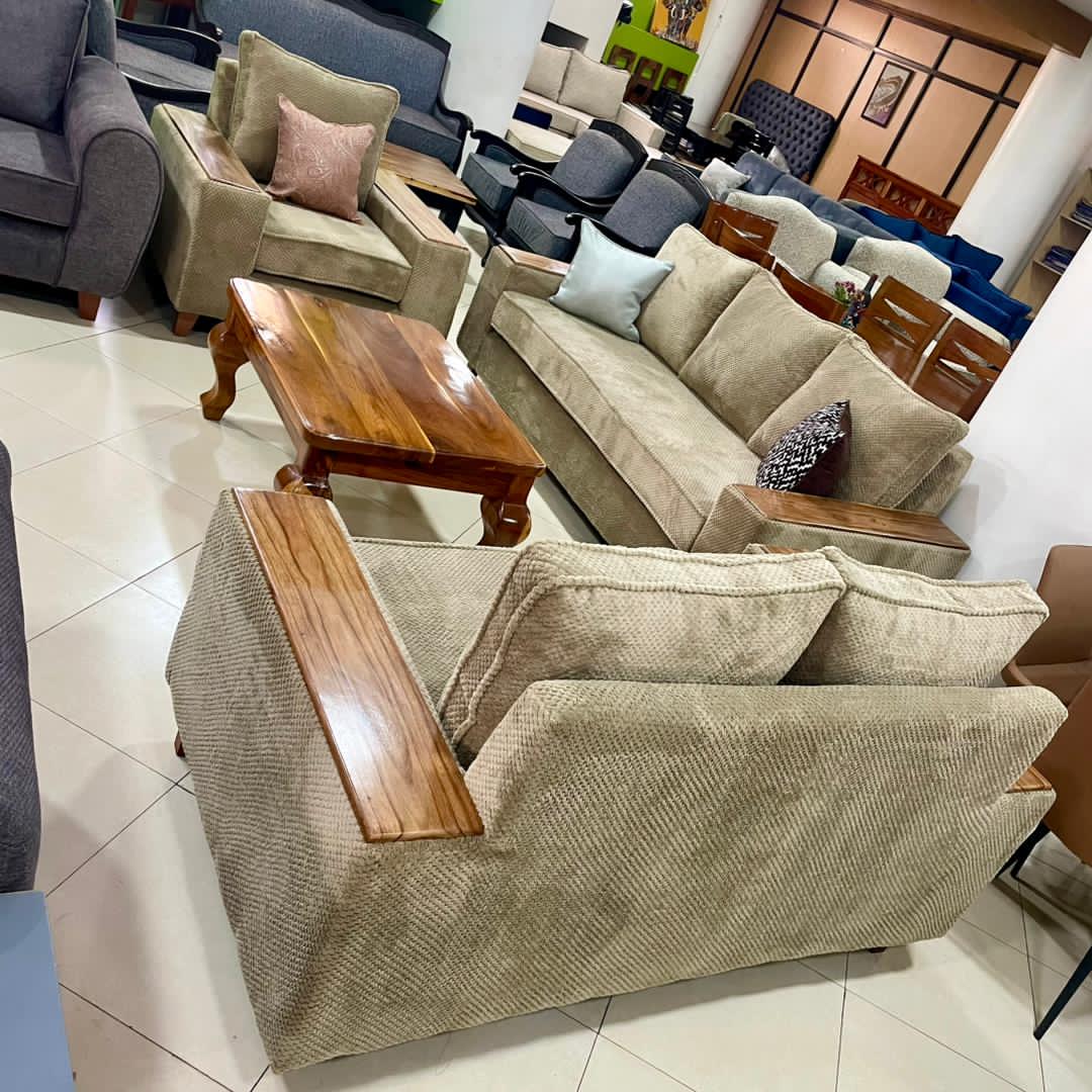 Beige 6 Seater Sofa set