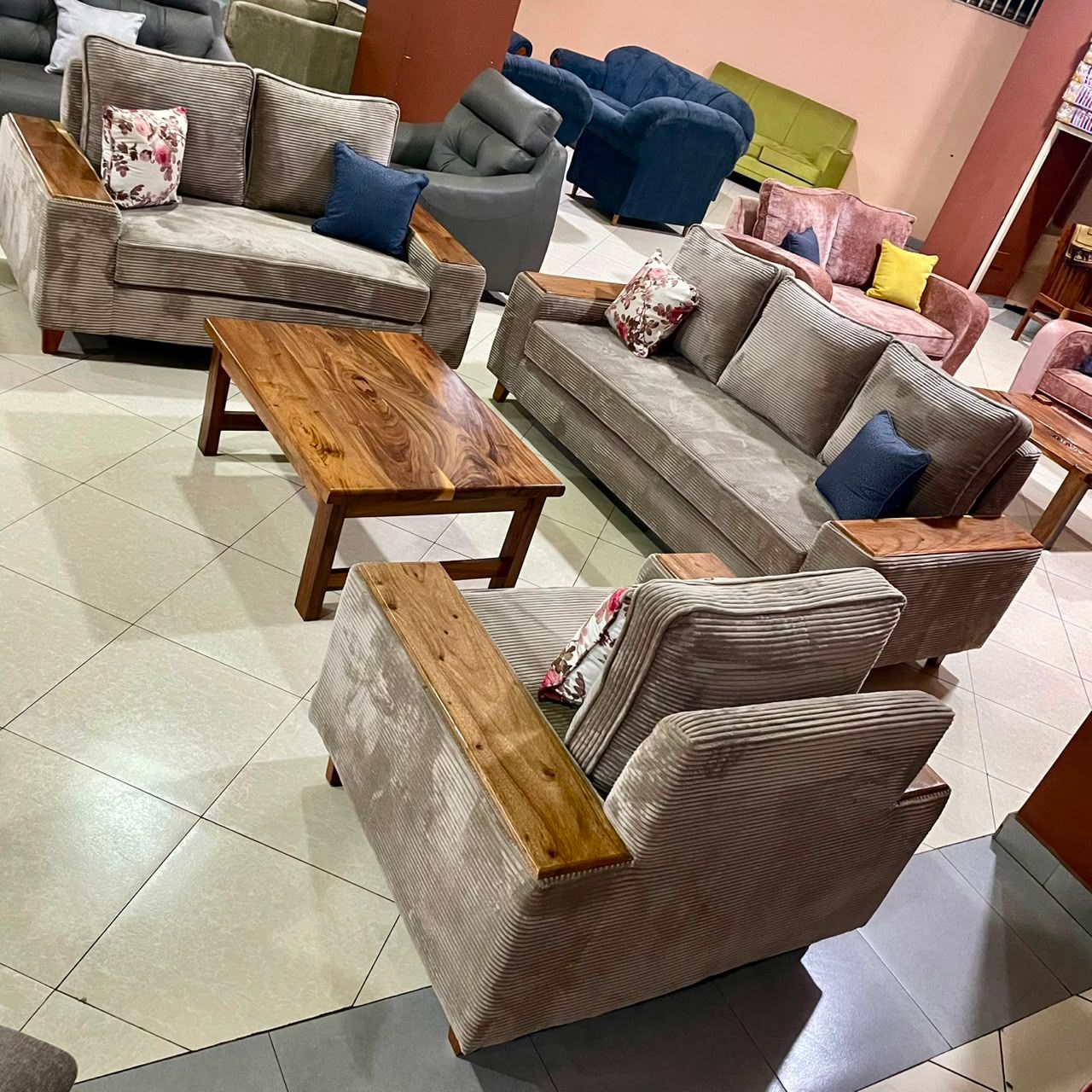 3,2,1 Sofa Set - Beige Color