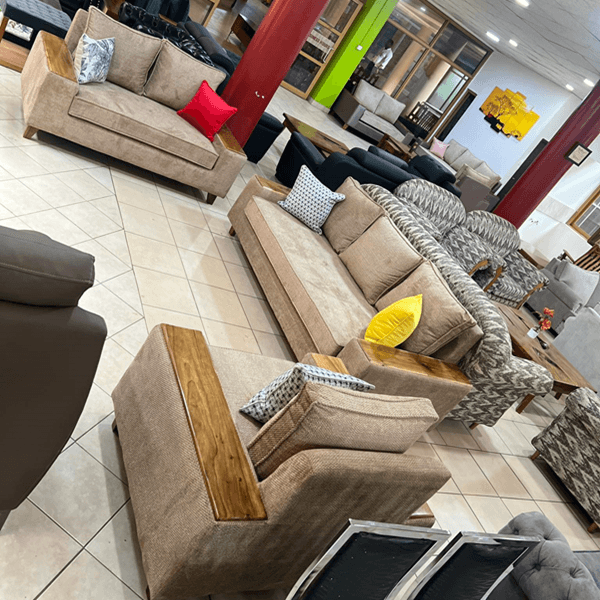 6 Seater Wooden Sofa