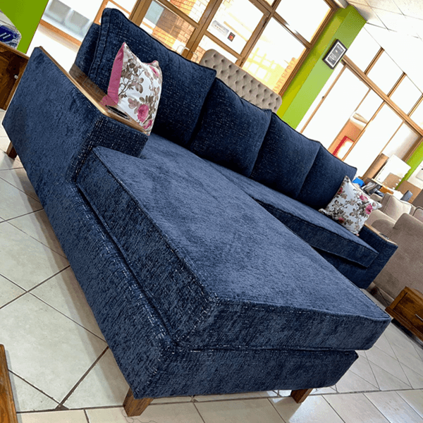 Blue L-Sofa