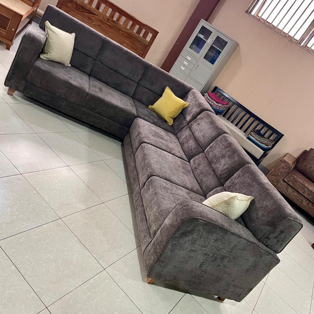 Brown Corner Sofa Set