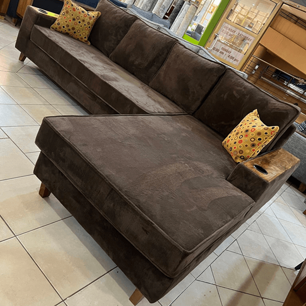 Brown L Sofa