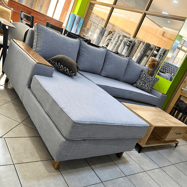 Light Gray L-Sofa