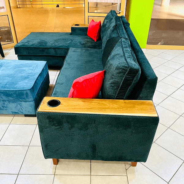 Green L-Sofa