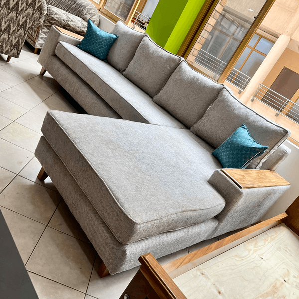 Beige Cream L Sofa