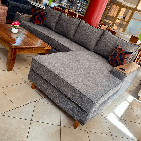 Gray L-Sofa