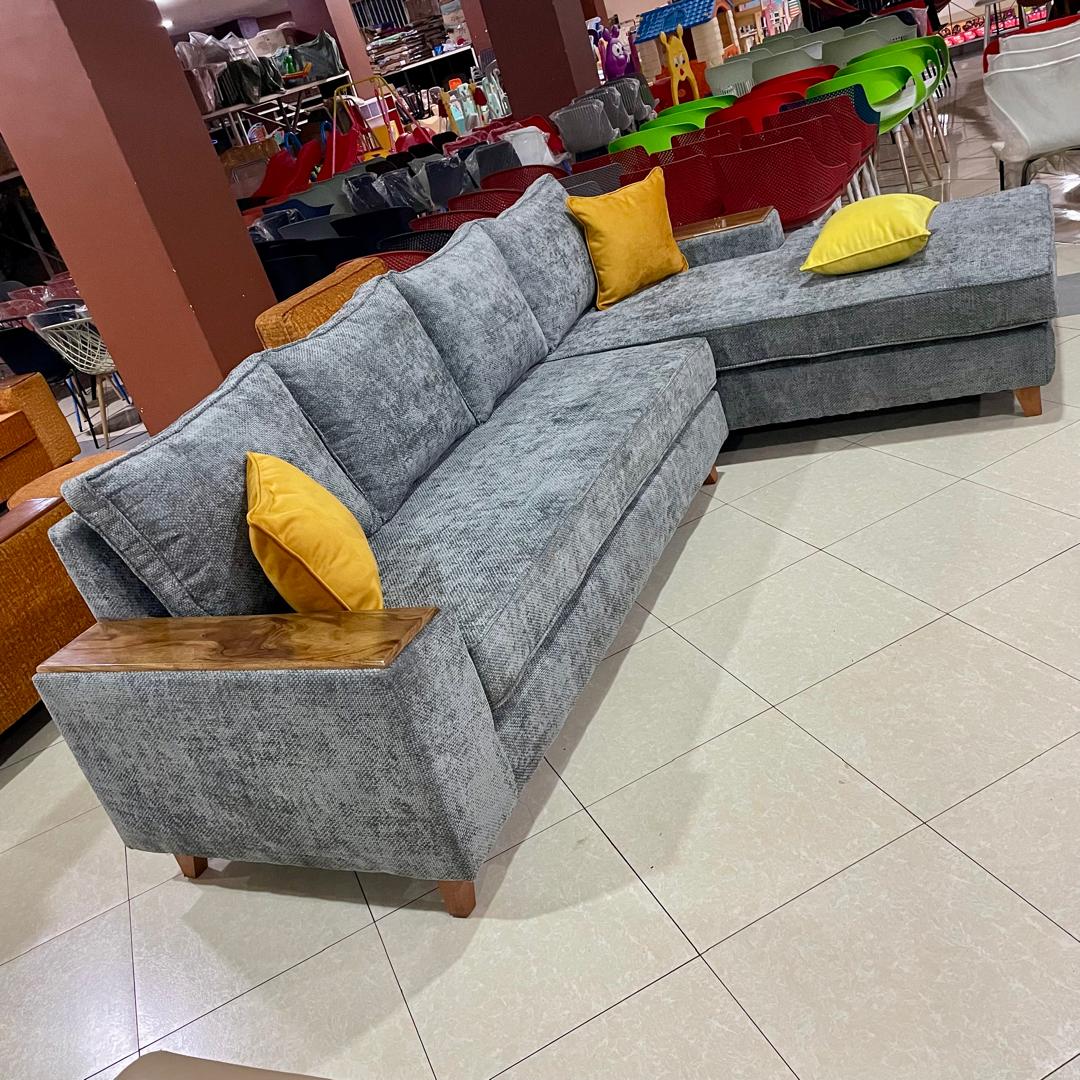 New Gray L-Sofa