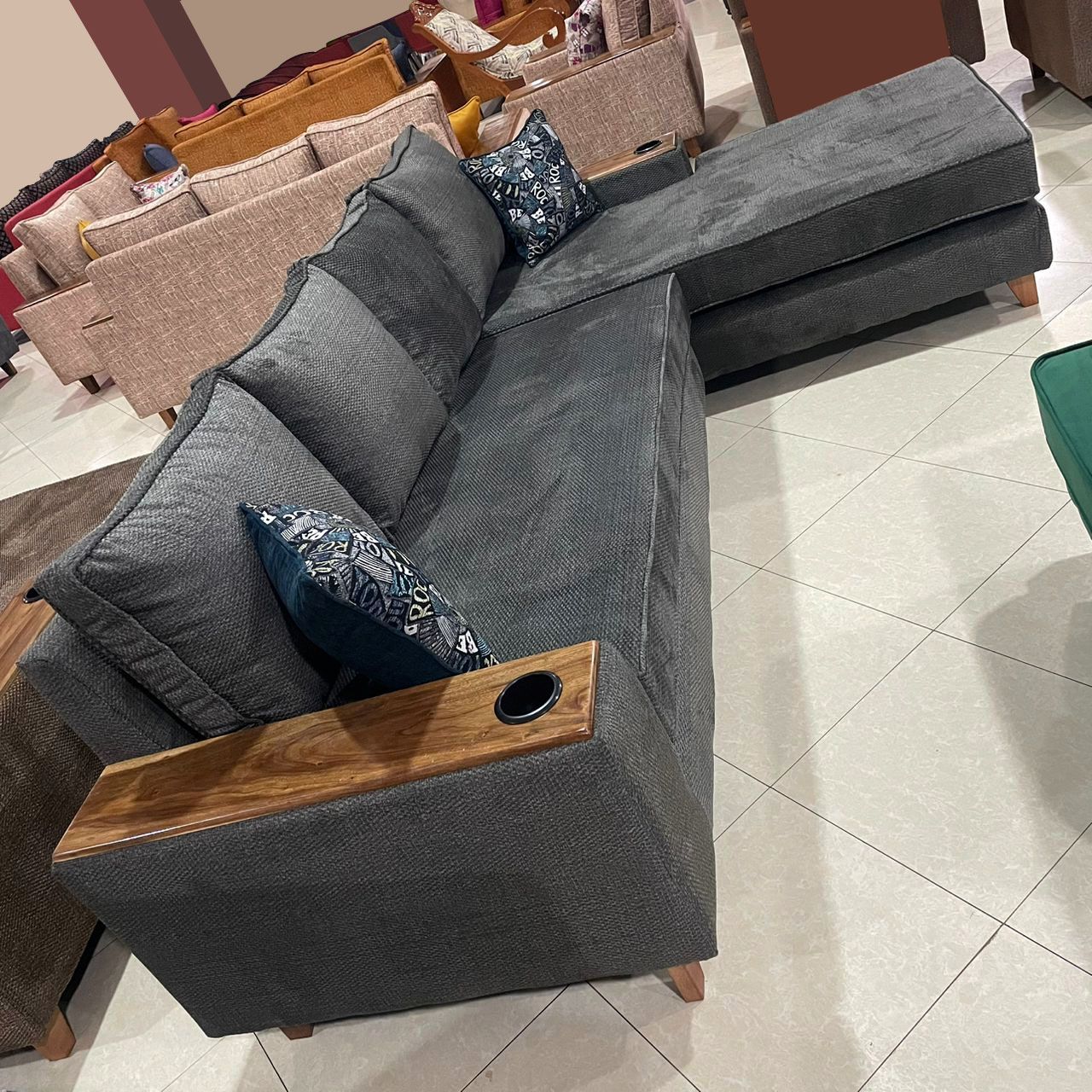 L Sofa set - Gray